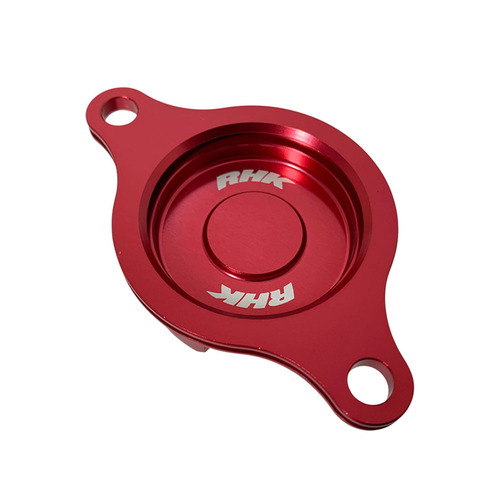 Gas-Gas EX450F 2021-2024 RHK Red Oil Filter Cover Anodised Aluminium
