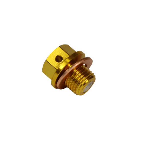 Suzuki RM250 2001-2008 RHK Gold Magnetic Drain Plug Bolt Anodised Aluminium