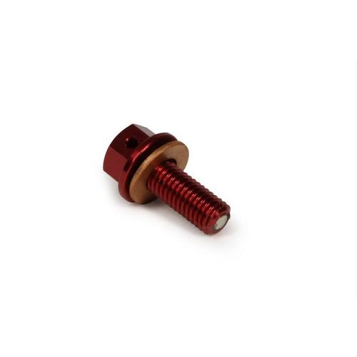 RHK Red Magnet Sump Drain Plug Suzuki RMZ250 07-15 DRZ400 00-15 Red