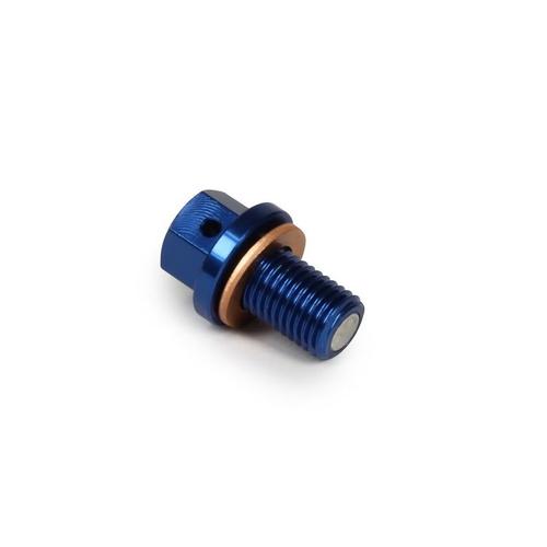 RHK Magnet Sump Drain Plug Yamaha YZ125 YZ250 YZ250F YZ450F WR450F 07-15 Blue