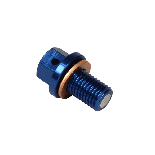 KTM 144 SX 2008 RHK Blue Magnetic Drain Plug Bolt Anodised Aluminium