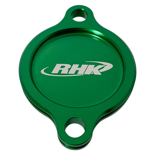 Kawasaki KX450F 2016-2018 RHK Green Oil Filter Cover Anodised Aluminium