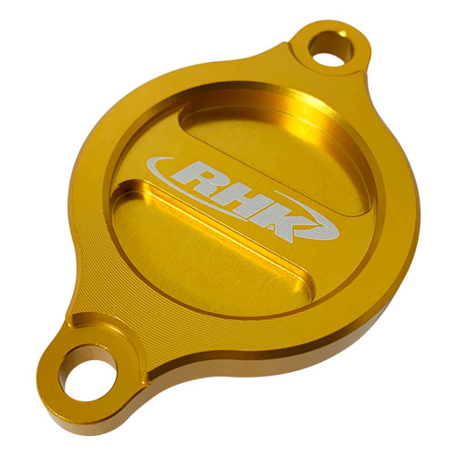 Suzuki RM-Z250 2007-2024 RHK Gold Oil Filter Cover Anodised Aluminium