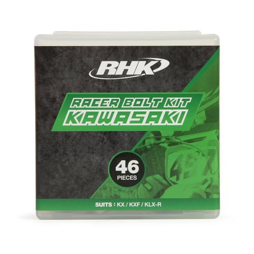 RHK Kawasaki KX125 KX250 KX250F KX450F KX85 KX100 Racer 46Pc Bolt Kit
