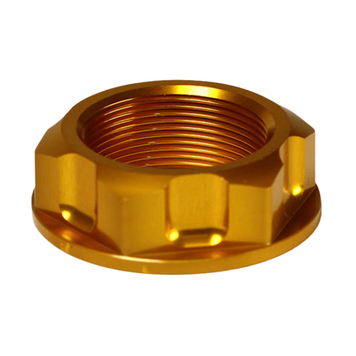 Honda CR250R 1981-1982 RHK Gold Steering Stem Nut Anodised Aluminium