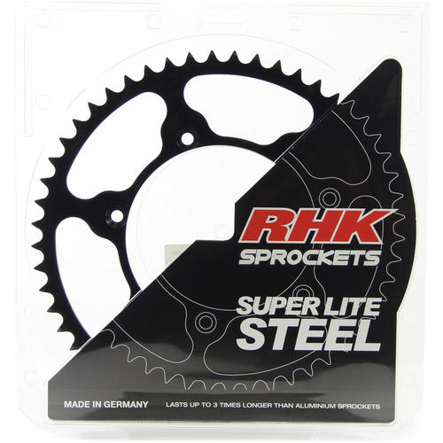 KTM 144 SX 2008 - 52T RHK Steel Rear Sprocket Black 