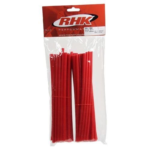 RHK Motorcycle Wheel Spoke Wraps Covers - Red