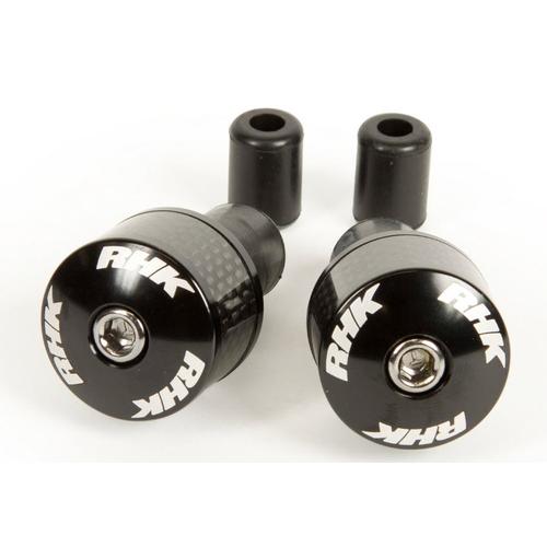 RHK Carbon Fiber Motorcycle Road Bike Handlebar Bar Ends - Black