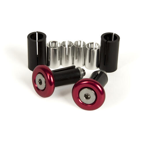 RHK Motorcycle MX Handlebar Bar Ends Red