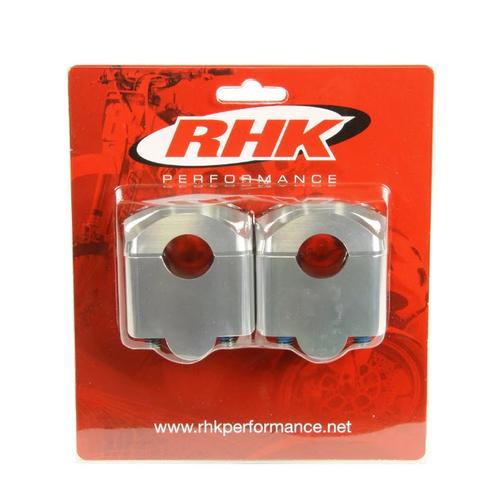 RHK Silver Std 7/8 Handlebar 35mm Riser Clamps Adaptor Mounts