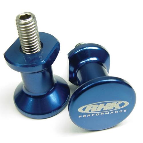 RHK Swingarm Pick-Up Knobs YZF-R1 YZF-R6 6mm Blue Anodised Aluminium