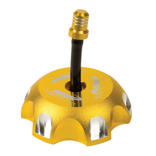 Kawasaki KX250 2005-2008 RHK Gold Fuel Tank Cap Anodised Aluminium