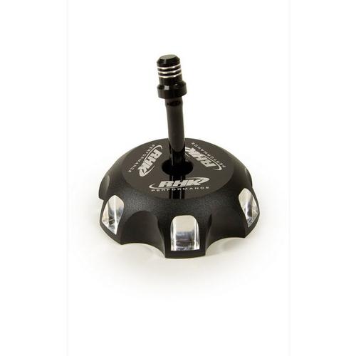 RHK Honda/Kawasaki/For Suzuki Black Alloy Fuel Tank Cap With Vent