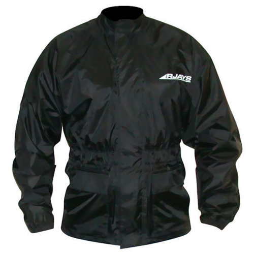 Rjays Rider Rainwear Waterproof Motorcycle Jacket Black
