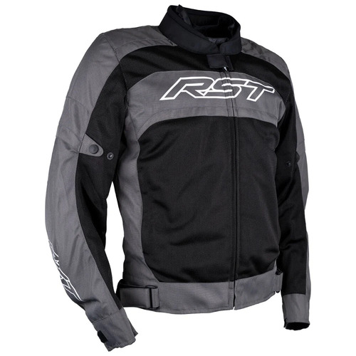 RST Pilot Air Vented Motorcycle Jacket Black White Grey