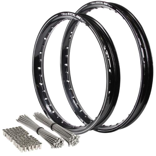 Kawasaki KX327 2027 21/19 OEM Front Or Rear A60 Excel Rim & Bulldog Spoke Set