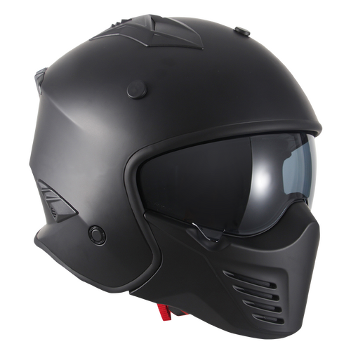 RXT Helmet Road Stone Gloss Black / Chrome Trim
