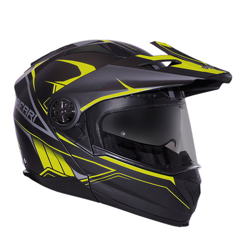 RXT Helmet Off-Road Adventure Safari Matt Fluoro Yellow