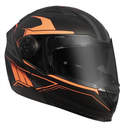 RXT Helmet Road 909 Flip Up Black/Neon Orange