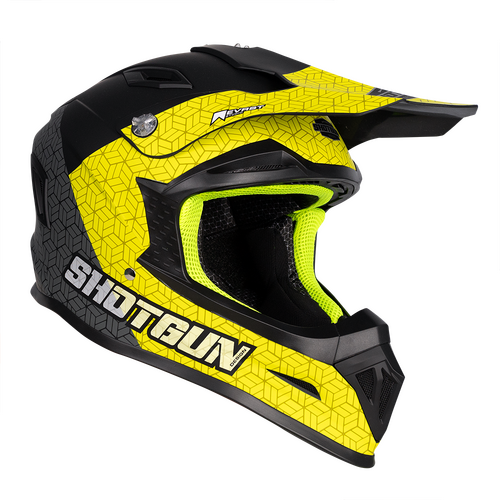 RXT Helmet Off-Road SG1 Ultra+ Prism Matt Black/Grey/Yellow