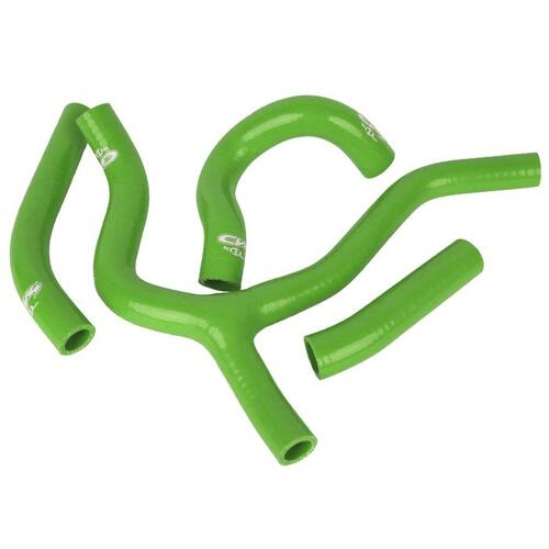 Kawasaki KX250F 2006-2006 CV4 Radiator Hose Kit Y-Style Green