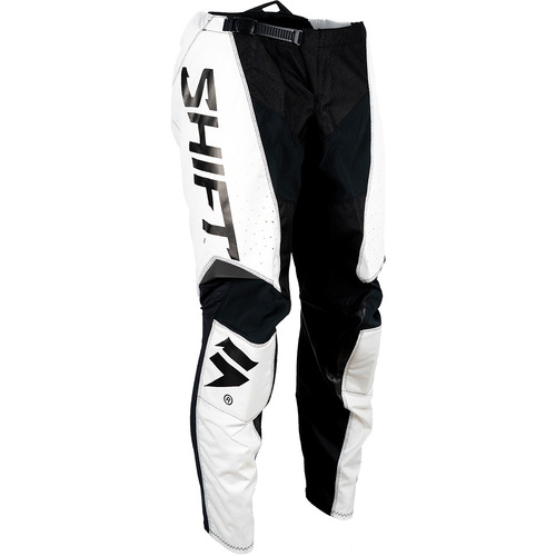 Shift MX22 White Label Trac MX Motocross Pants White Black 30