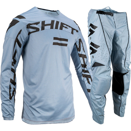 Shift MX22 White Label Maro MX Motocross Jersey & Pants Set Light Slate