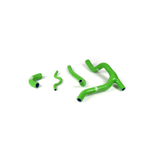 Kawasaki KX250F 2006-2008 Green Samco Silicone Radiator Hose Kit 