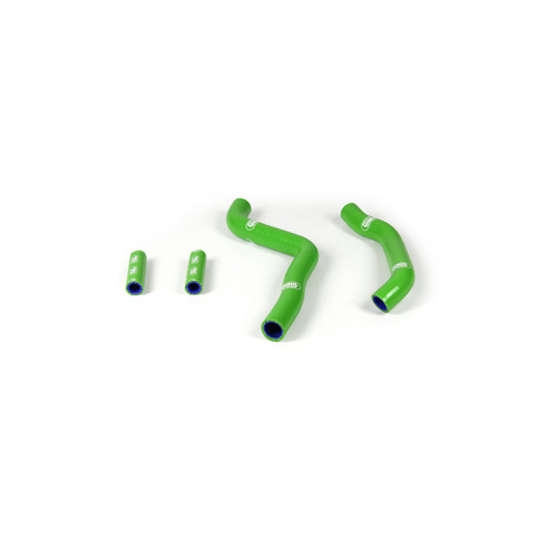 Kawasaki KX125 2005-2012 Green Samco Silicone Radiator Hose Kit 