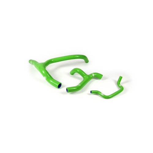 Kawasaki KX450F 2012-2014 Green Y Piece Samco Silicone Radiator Hose Kit 