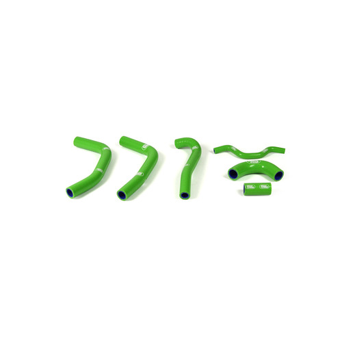 Kawasaki KX250F 2009-2014 Green Samco Silicone Radiator Hose Kit 