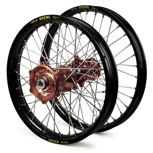 Kawasaki KX450F 2020-2024 21/19 Wheelset Pair Black Excel Rims Mag Talon Hubs