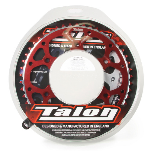 Honda XR650R 2000-2008 51T Talon Aluminium Alloy Rear Sprocket Red 