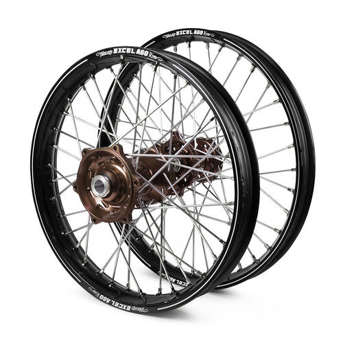 Yamaha WR250F 2020-2024 Wheel Set Black Excel A60 SNR MX Rims Mag Talon Hubs 21/18x2.15