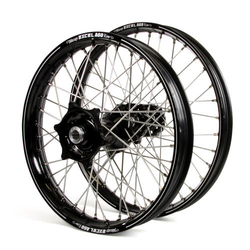 KTM 250 XC 2015 - 2022 Wheel Set Black Excel A60 Snr MX Rims Black Talon Hubs 21/19x2.15