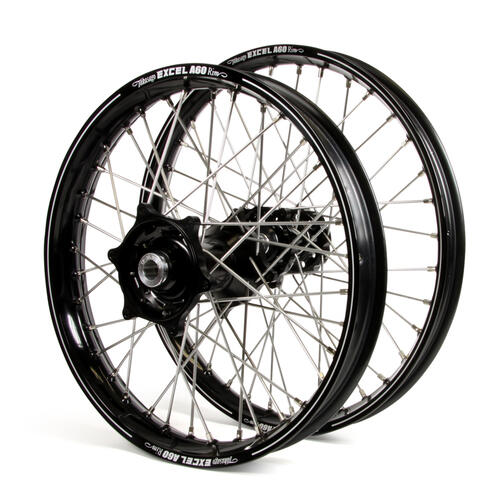 KTM 350 SX-F 2013 - 2014 Wheel Set Black Excel A60 SNR MX Rims Black Talon Hubs 21/19x2.15