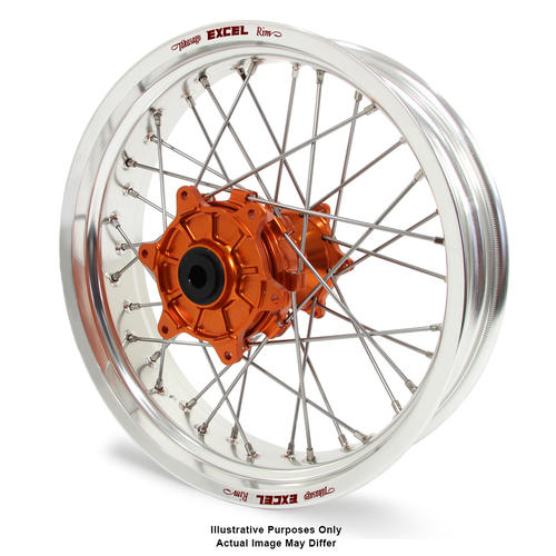 KTM 1090 2013 - 2016 Adventure Rear Wheel Silver Excel Rims Orange Talon Hubs 18x4.25