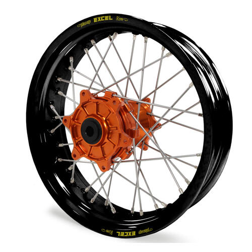 KTM 1190 2013-2016 Adventure Rear Wheel Black Excel Rims Orange Talon Hubs 17x4.25