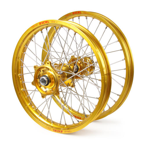 Husqvarna FC 450 2016-2017 Wheel Set Gold Excel SNR MX Rims Gold Talon Hubs 21/19x2.15