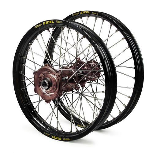 KTM 250 SX 2015-2017 Wheel Set Black Excel SNR MX Rims Mag Talon Hubs 21/19x2.15