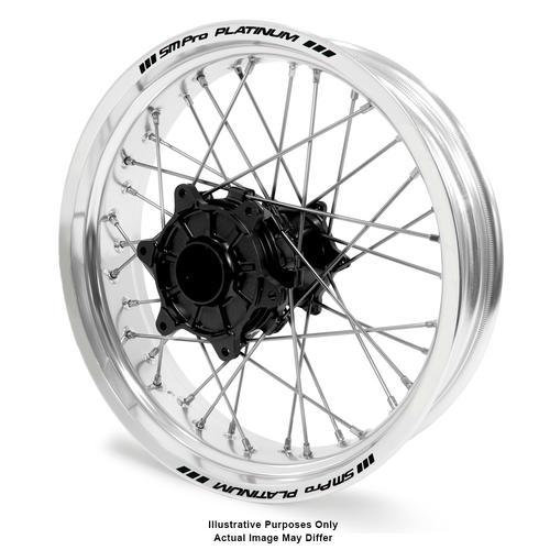KTM 1090 2013 - 2016 Adventure Rear Wheel Silver Platinum Rims Black Talon Hubs 18x4.25