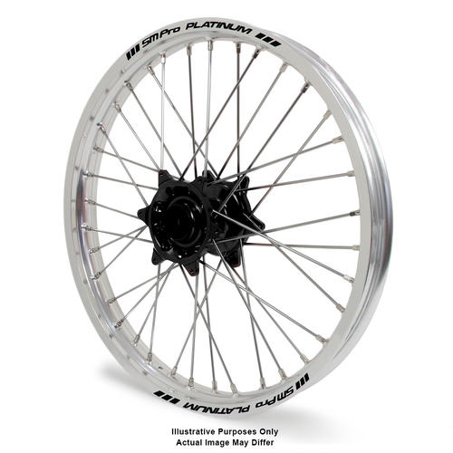KTM 1190 2013 - 2016 Adventure Front Wheel Silver Platinum Rims Black Talon Hubs 17x3.5