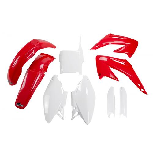 Honda CR125R 2005-2007 UFO Complete Plastics Kit OEM Red