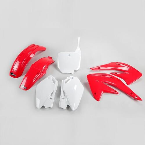 Honda CR85R 2003-2007 UFO Complete Plastics Kit OEM Red/White