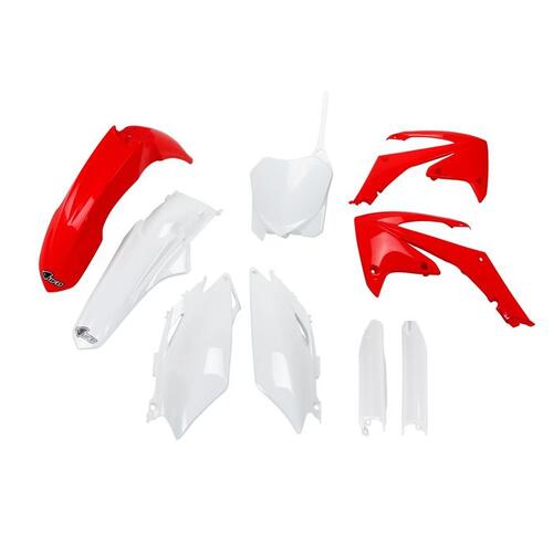Honda CRF450R 2011-2012 UFO Complete Plastics Kit OEM Red/White