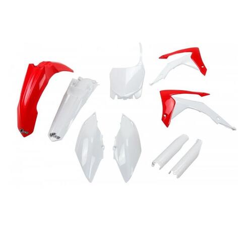 Honda CRF250R 2014-2017 UFO Complete Plastics Kit OEM Red/White