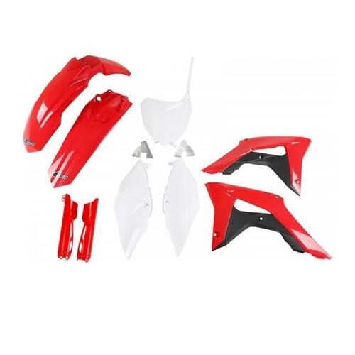 Honda CRF250R 2018-2021 UFO Complete Plastics Kit OEM Red/White