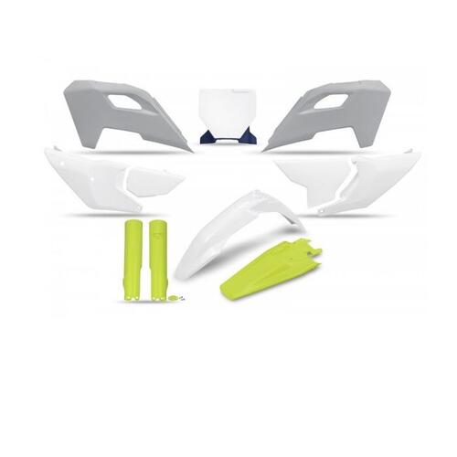 Husqvarna FC450 2023-2024 UFO Complete Plastics Kit OEM White/Grey/Yellow (2023colour)