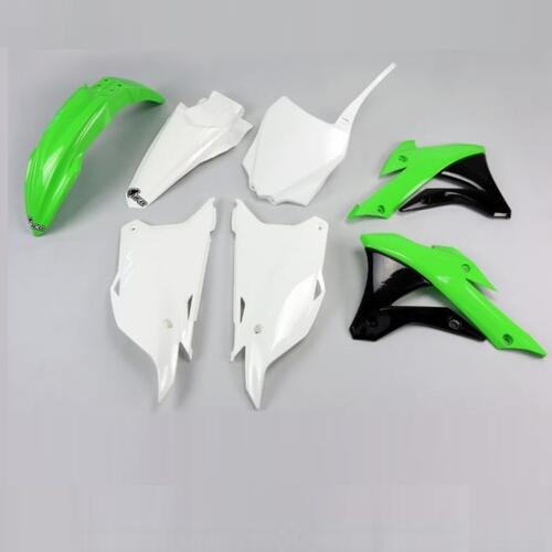 Kawasaki KX85 2014-2021 UFO Complete Plastics Kit OEM Green/White (2014-2015colour)