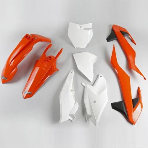 KTM 85 SX 2018-2024 UFO Complete Plastics Kit OEM Orange/White (2018colour)